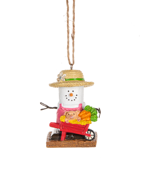 Smores Farmer Ornament