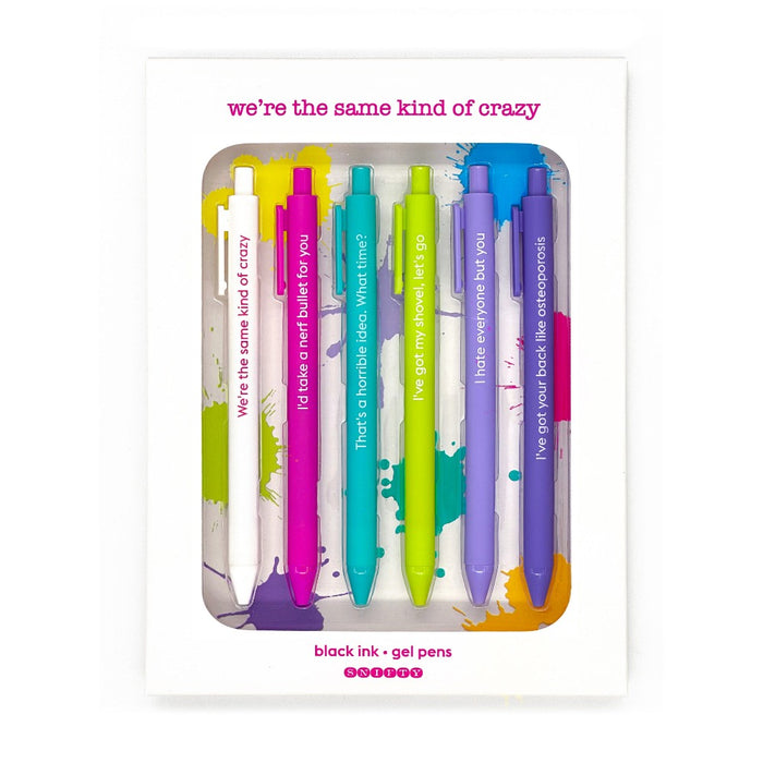 SNIFTY Quotable Gel Pen Set - Same Kind Of Crazy