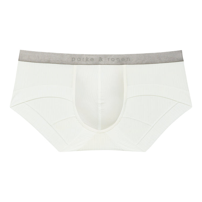 Soft White Coastal Nylon Maverick Brief - Parke & Ronen