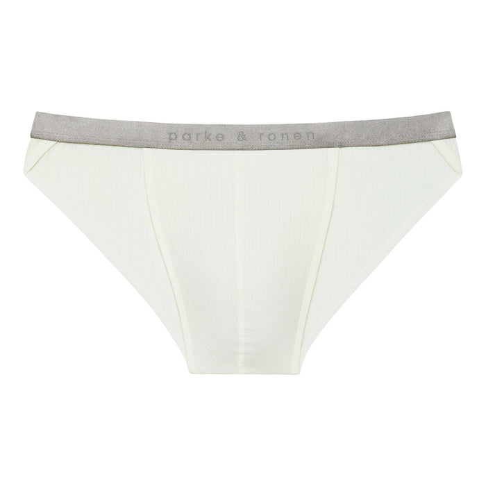 Soft White Coastal Nylon Sport Brief - Parke & Ronen