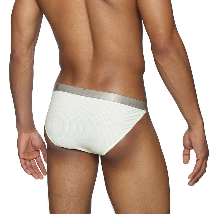 Soft White Coastal Nylon Sport Brief - Parke & Ronen