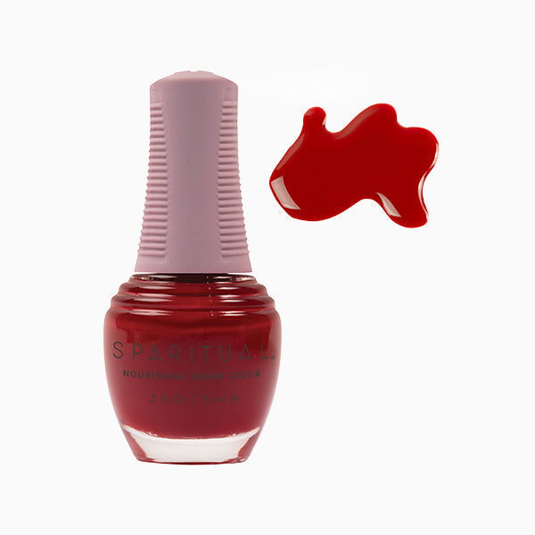 SpaRitual Nourishing Lacquer Polish - From The Heart - Brick Red Creme - 15ML