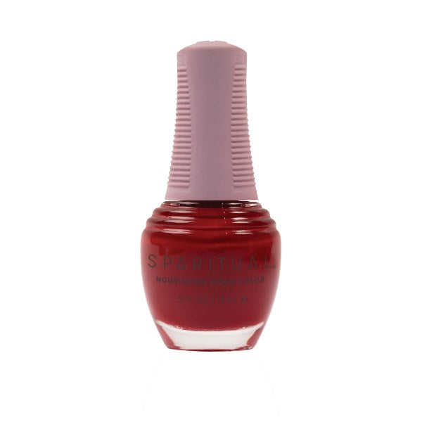 SpaRitual Nourishing Lacquer Polish - From The Heart - Brick Red Creme - 15ML