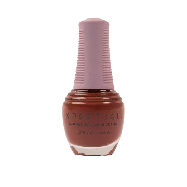 SpaRitual Nourishing Lacquer Polish - Love - Terra Cotta Red Creme - 15ML