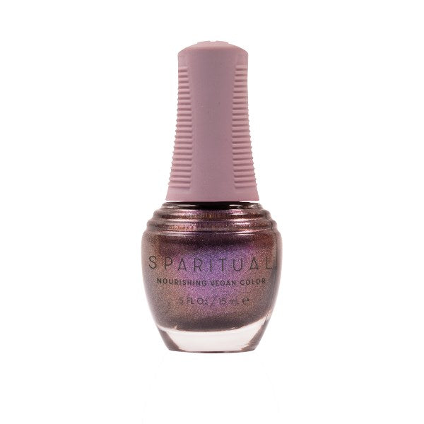SpaRitual Nourishing Lacquer Polish - Moon Salutation - Lilac Silver Duo Chrome - 15ML