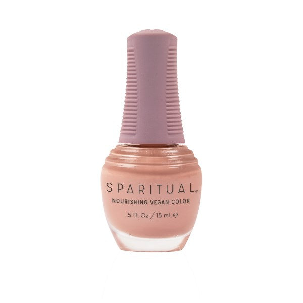 SpaRitual Nourishing Lacquer Polish - Self-Reflection - Nude Pink Pearl Shimmer - 15ML