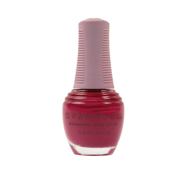 SpaRitual Nourishing Lacquer Polish - Warmth Of Love - Magenta Pink Creme - 15ML