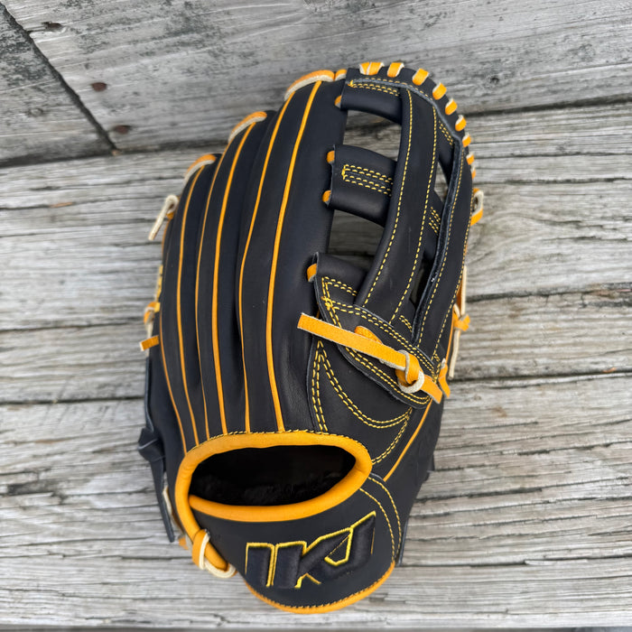 SPECIAL! IKJ 12.75" H-Web Black and Harvest Gold, USA Steerhide (Pro Fit)
