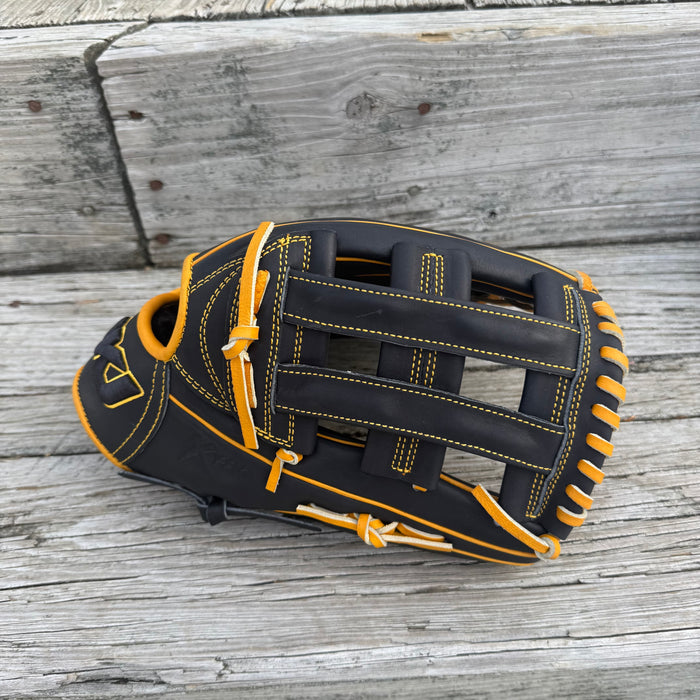 SPECIAL! IKJ 12.75" H-Web Black and Harvest Gold, USA Steerhide (Pro Fit)