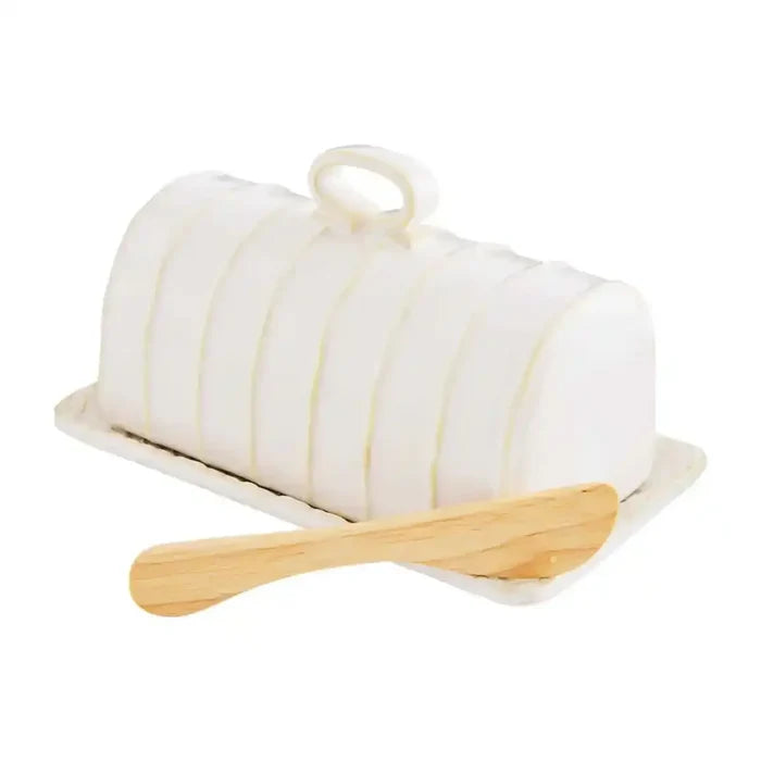 Stoneware Butter Dish Set