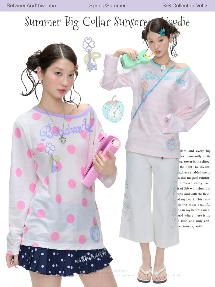 Summer big collar sunscreen hoodie