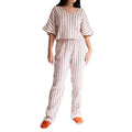 HAWA Sundown Stripe 2 - Piece Cotton Set - Burgundy - Waha Lifestyle