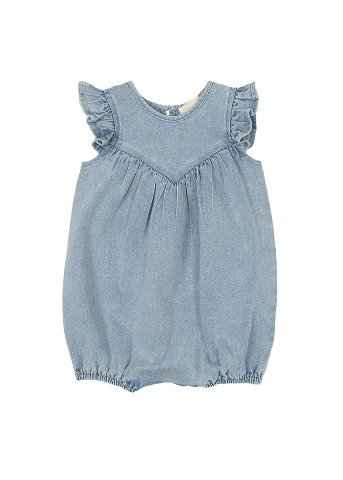 Sunset Fields Blue Romper:18M