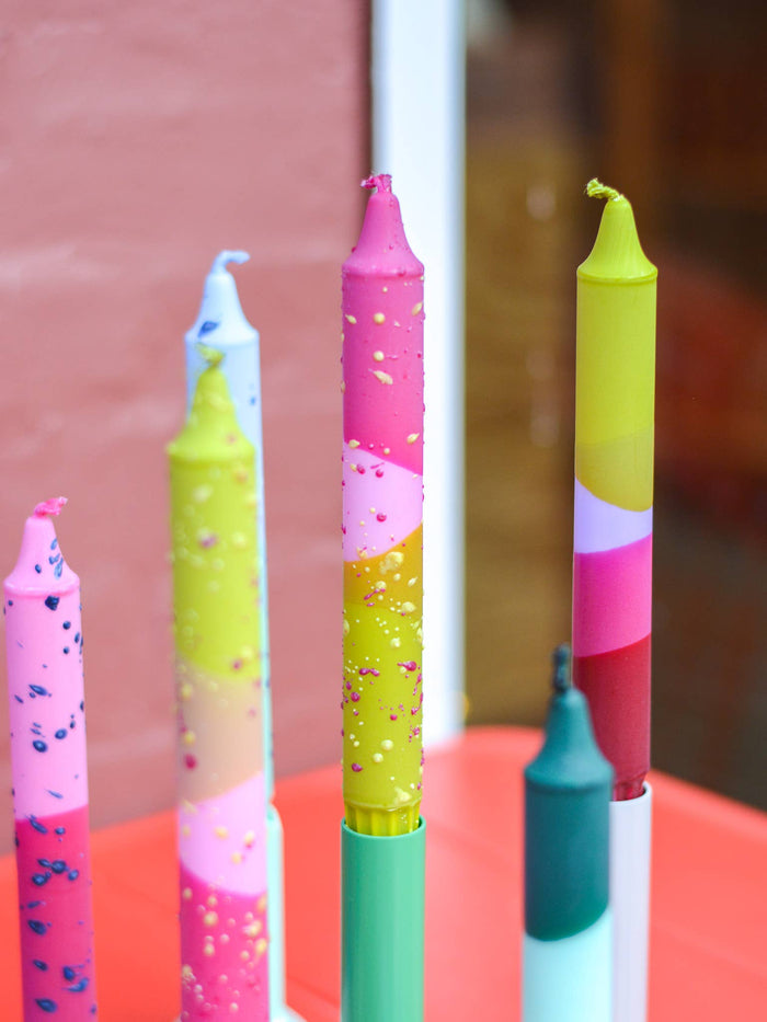 Taper Candles - Tulips & Olive Garden Confetti
