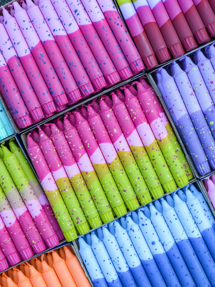 Taper Candles - Tulips & Olive Garden Confetti