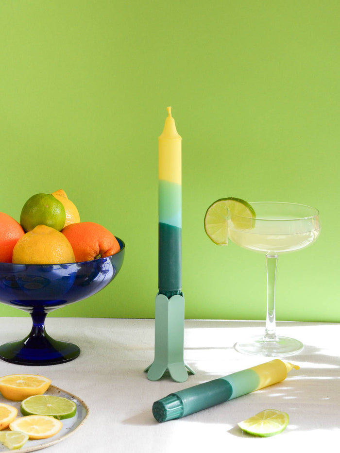 Taper candles- Summer Party / Green Lemonade