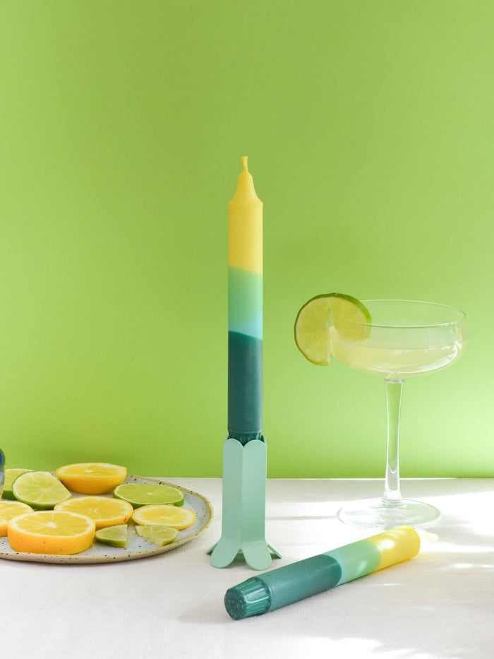 Taper candles- Summer Party / Green Lemonade