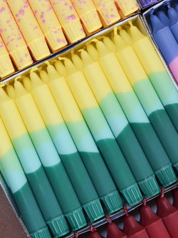 Taper candles- Summer Party / Green Lemonade