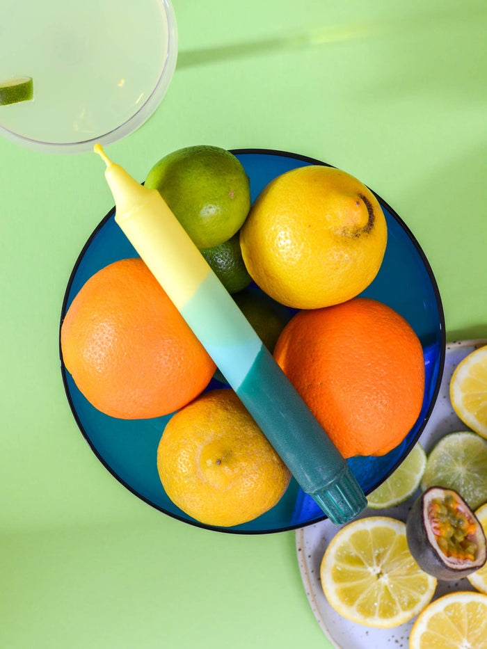 Taper candles- Summer Party / Green Lemonade