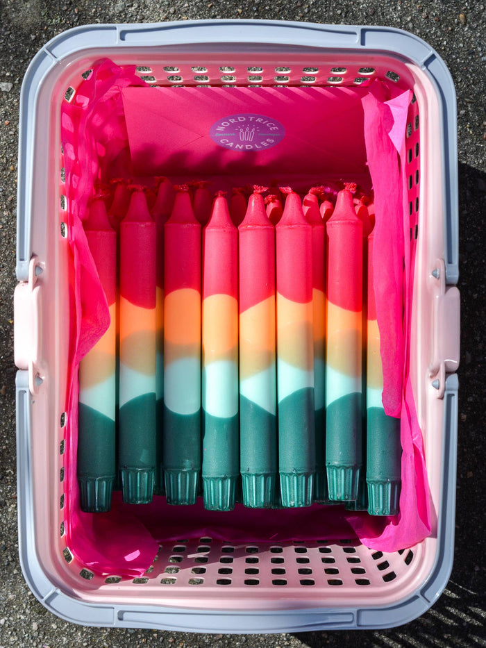 Taper candles- Summer vibes / Tutti-Frutti Cocktail
