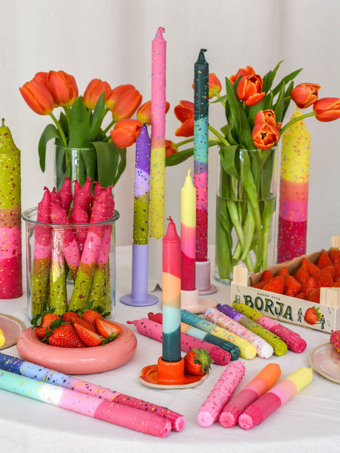 Taper candles- Summer vibes / Tutti-Frutti Cocktail