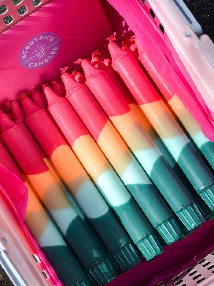 Taper candles- Summer vibes / Tutti-Frutti Cocktail
