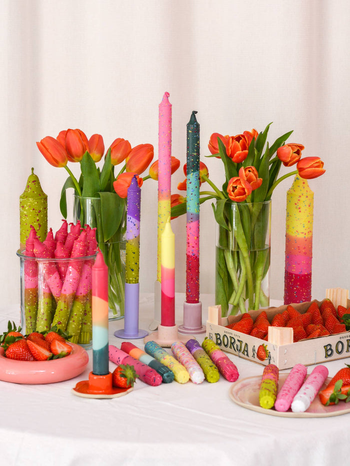 Taper candles- Summer vibes / Tutti-Frutti Cocktail