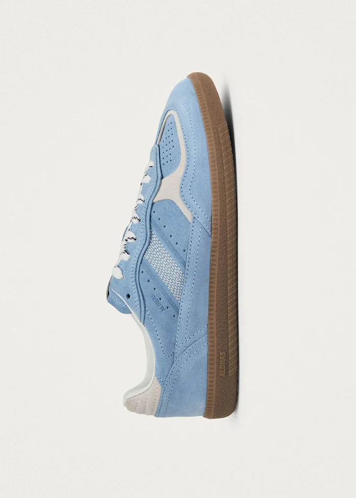 TB 490 RIFE CORNFLOWER BLUE CREAM LEATHER SNEAKERS - Darling & Domain
