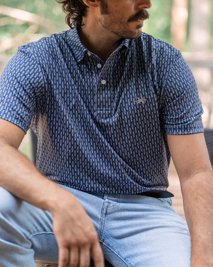 Texas Traditions Polo-Serape Navy