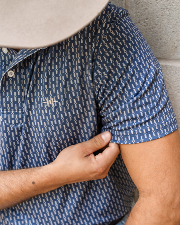 Texas Traditions Polo-Serape Navy