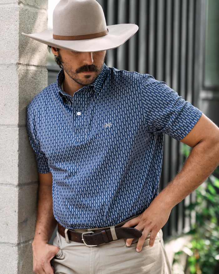 Texas Traditions Polo-Serape Navy