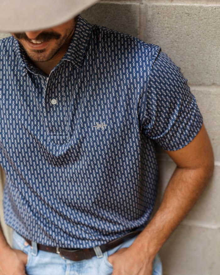 Texas Traditions Polo-Serape Navy