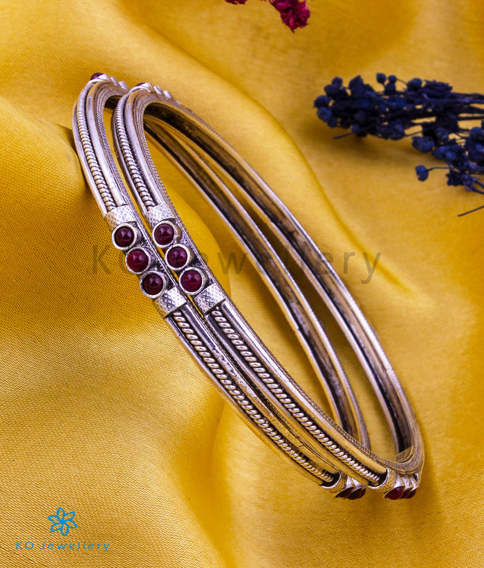 The Alankara Silver Bangle-Single (Size 2.2/2.4/2.6/2.8)