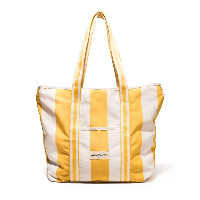 THE BEACH BAG | Crew Mimosa Yellow Stripe - Darling & Domain