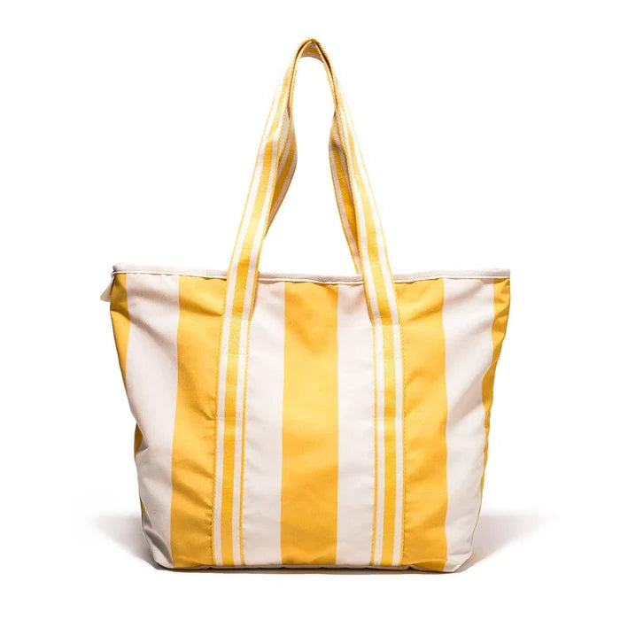 THE BEACH BAG | Crew Mimosa Yellow Stripe - Darling & Domain