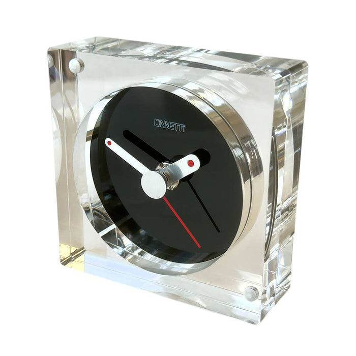 The Original Square Acrylic Clock - Plaid, Frosted, Clear