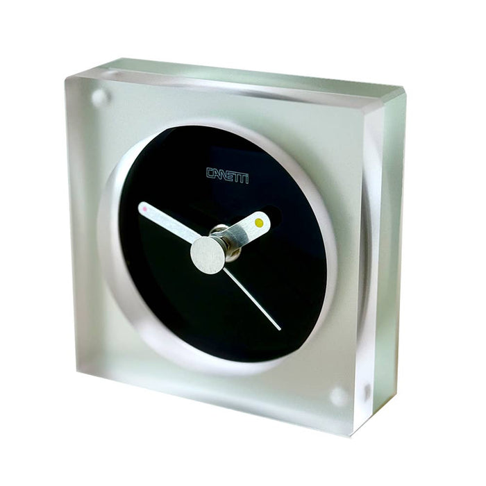 The Original Square Acrylic Clock - Plaid, Frosted, Clear