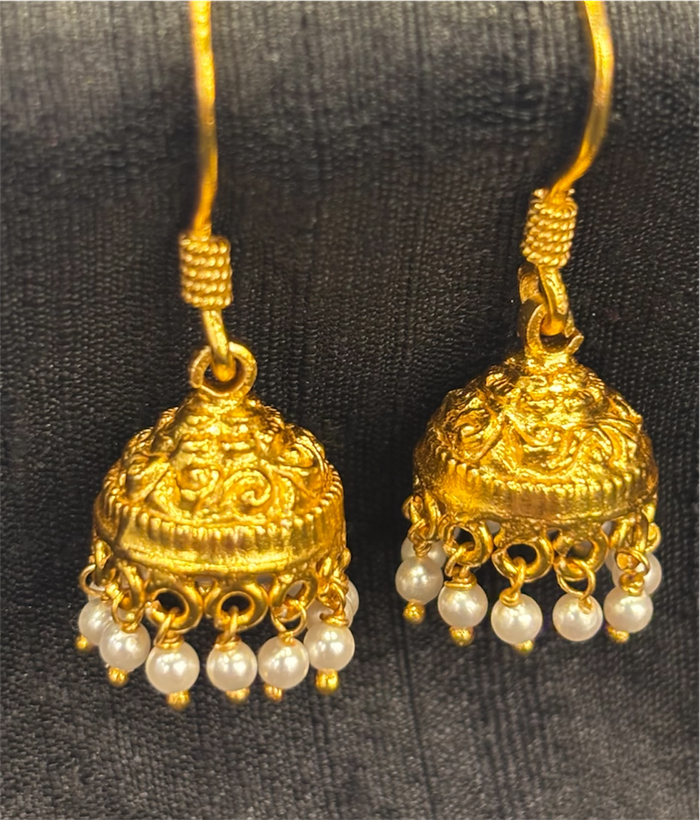 The Rohini Silver Hook Jhumka (Small)