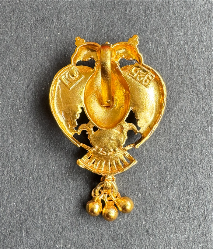 The Yashvi Silver Gandaberunda Pendant & Earrings