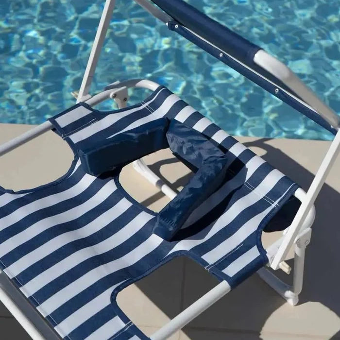 Tivoli Reclining Beach Lounge Chair with Sunshade for Outdoor Relaxation