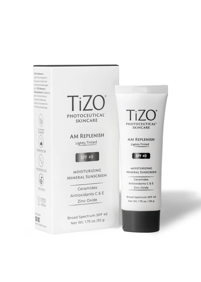 TiZO Sunscreen TiZO AM Replenish Lightly Tinted SPF40
