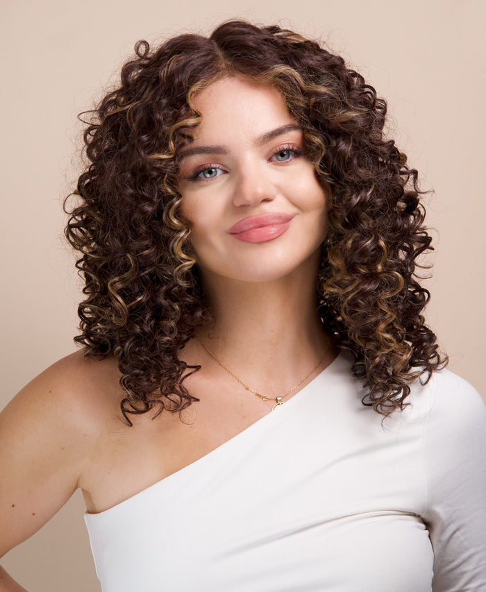 vegan fiber curly balayage - wig 16".