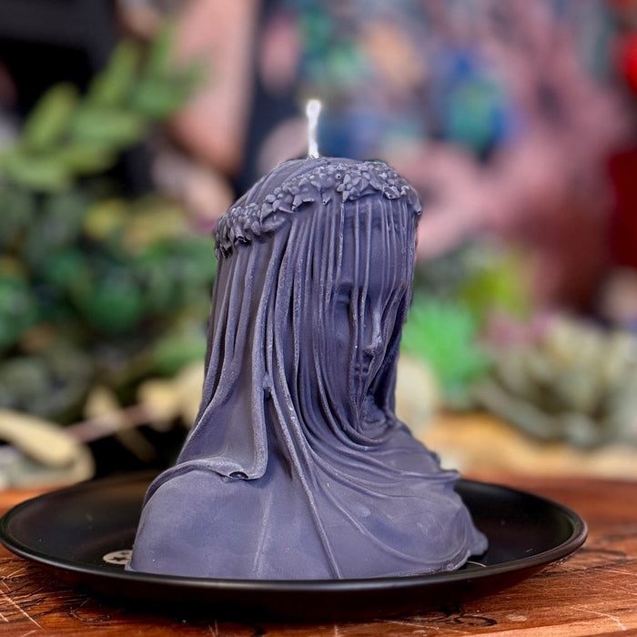Veiled Goddess Shaped Altar Candles | Hekate | Persephone | Isis