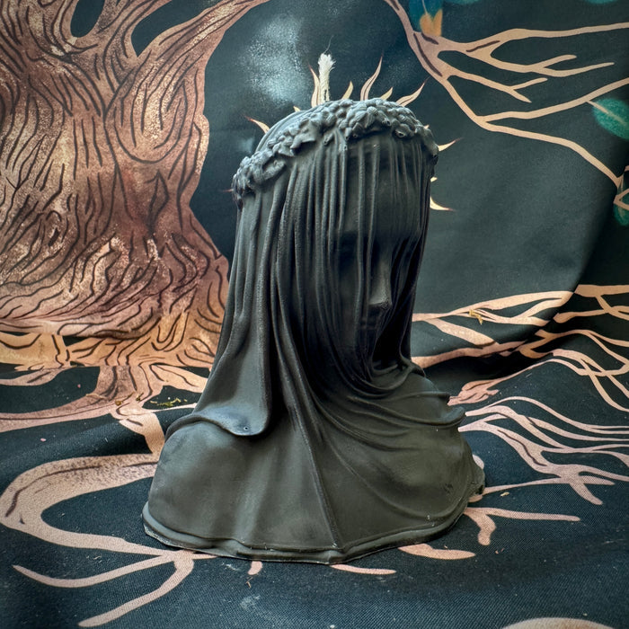 Veiled Goddess Shaped Altar Candles | Hekate | Persephone | Isis