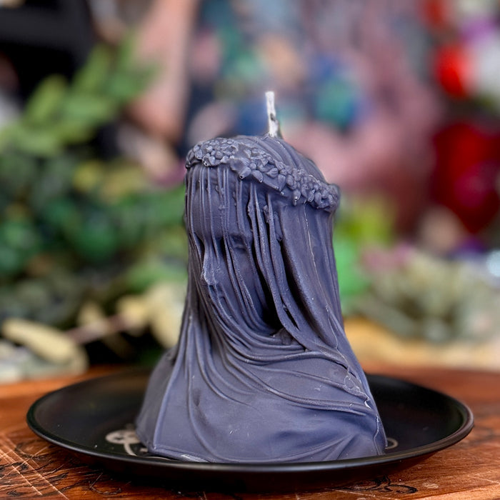Veiled Goddess Shaped Altar Candles | Hekate | Persephone | Isis