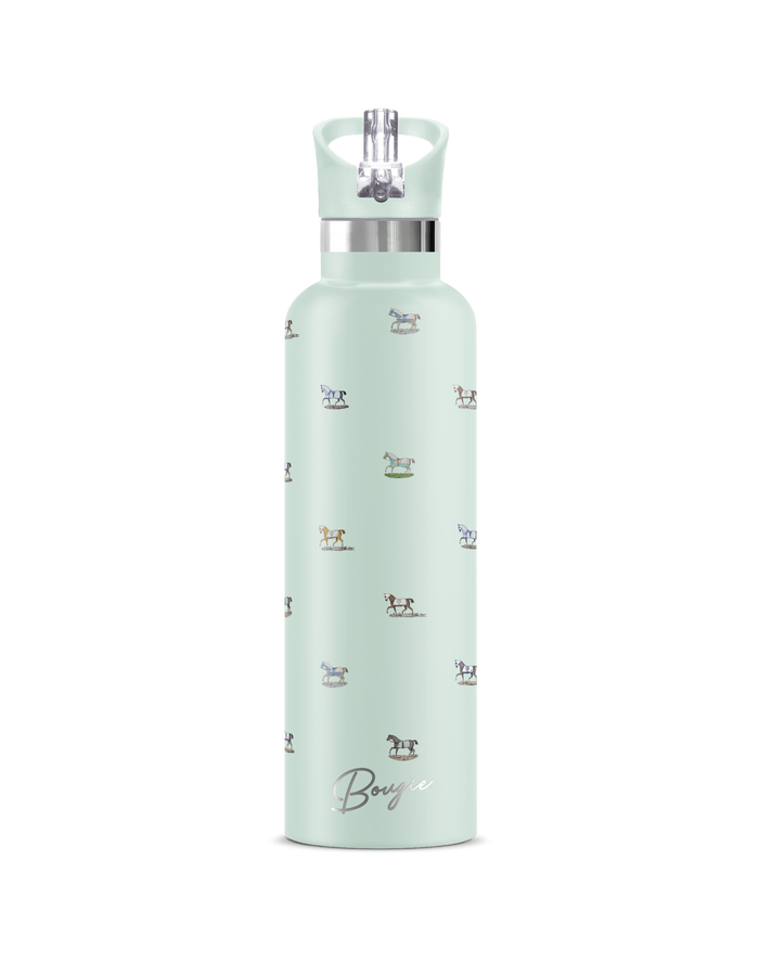 VEREDUS I Horse Motif Lt Blue  |  25 oz Insulated Water Bottle