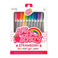Very Berry Strawberry Scented Gel Pens For Kids - 12pcs