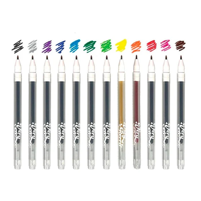 Very Berry Strawberry Scented Gel Pens For Kids - 12pcs