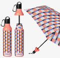 Vinrella Gingham Pink Water Bottle Umbrella