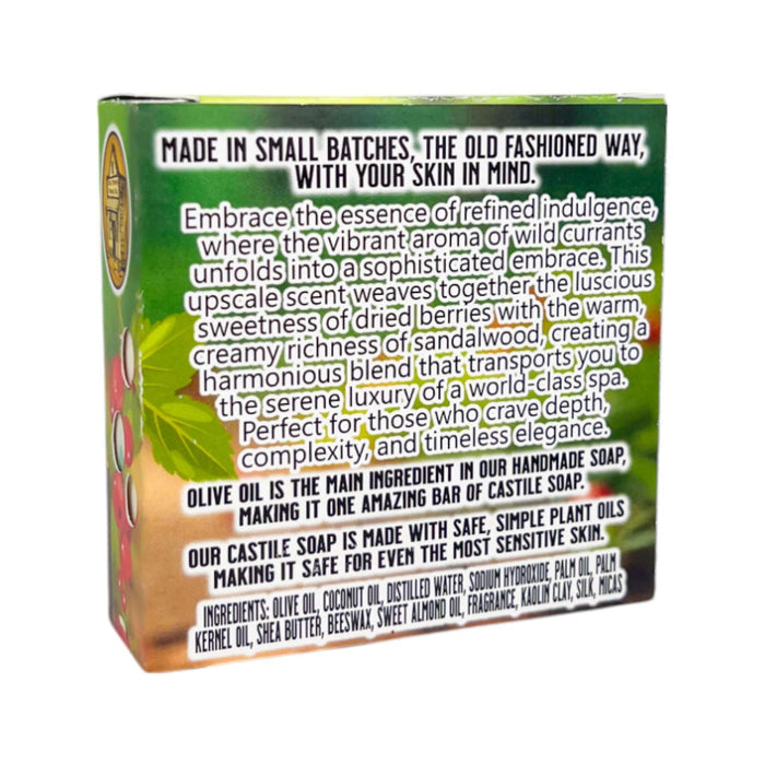 Wild Currant & Sandalwood Bar Soap - Old Town Soap Co.